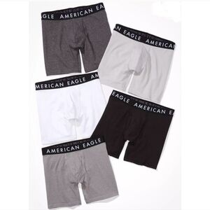 American Eagle Boxer Briefs 6" Soft Jersey- Variety Color Pack Of 5 Small S NEW